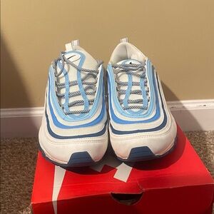 Nike Air Max 97 Blue and White Sneakers